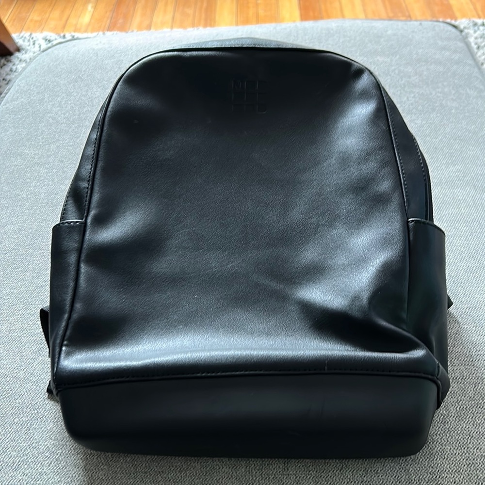 Moleskine small leather backpack. Nearly new